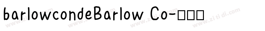 barlowcondeBarlow Co字体转换